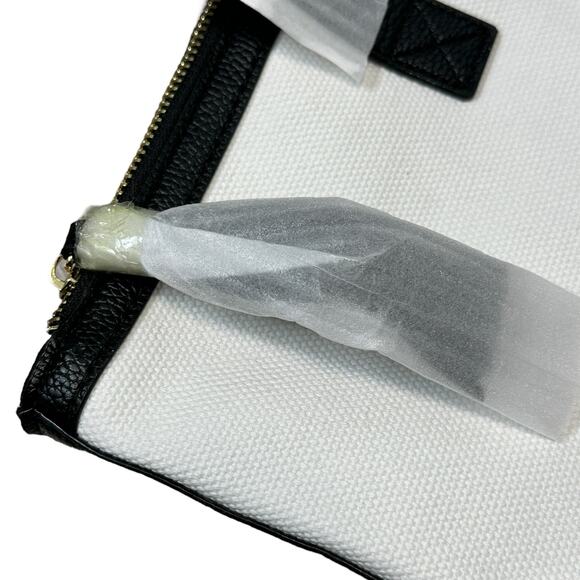 Walter Baker Carly Bag White Canvas Tote Bag Large New With Tags NWT - Picture 5 of 7